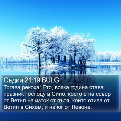 Съдии 21:19 BULG Bible Verse Image