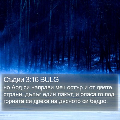 Съдии 3:16 BULG Bible Verse Image