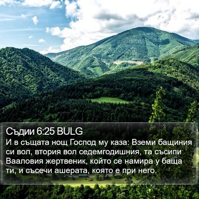 Съдии 6:25 BULG Bible Verse Image