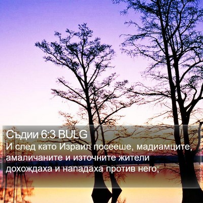 Съдии 6:3 BULG Bible Verse Image