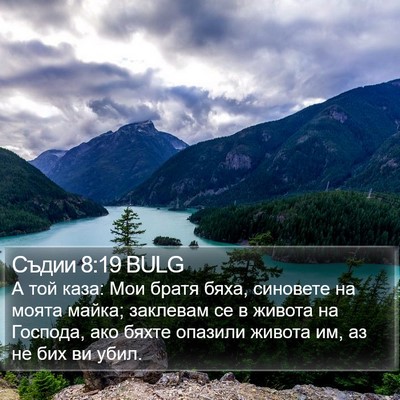Съдии 8:19 BULG Bible Verse Image