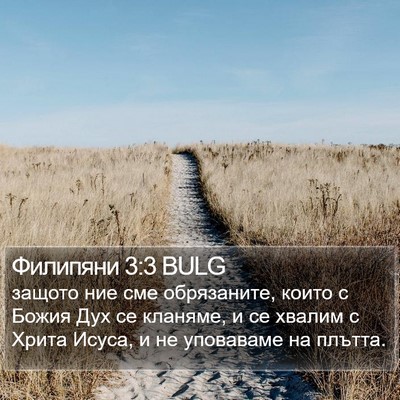 Филипяни 3:3 BULG Bible Verse Image