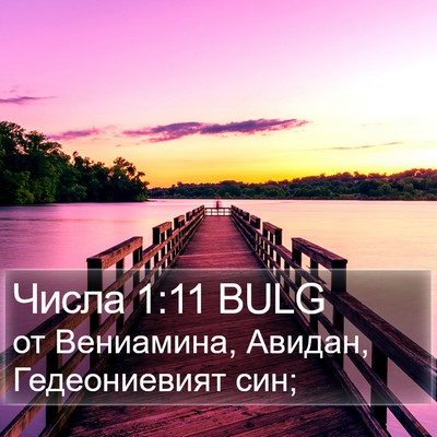 Числа 1:11 BULG Bible Verse Image