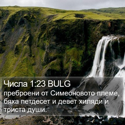Числа 1:23 BULG Bible Verse Image