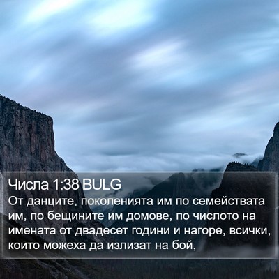 Числа 1:38 BULG Bible Verse Image