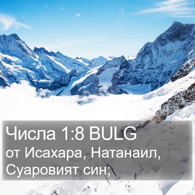 Числа 1:8 BULG Bible Verse Image