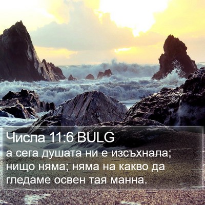 Числа 11:6 BULG Bible Verse Image