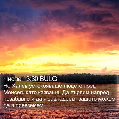 Числа 13:30 BULG Bible Verse Image