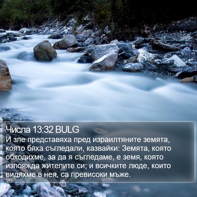 Числа 13:32 BULG Bible Verse Image