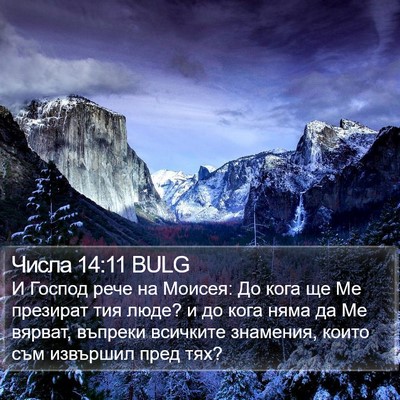 Числа 14:11 BULG Bible Verse Image