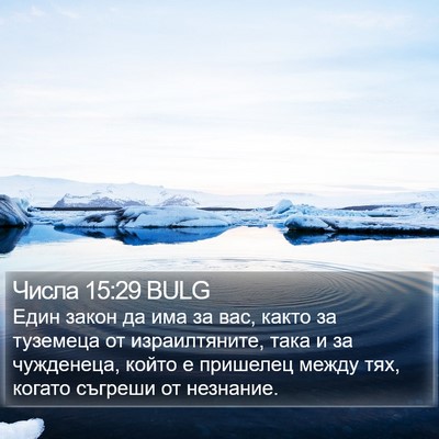 Числа 15:29 BULG Bible Verse Image