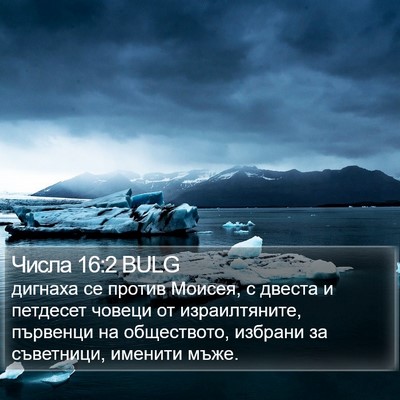 Числа 16:2 BULG Bible Verse Image
