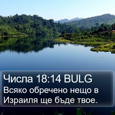 Числа 18:14 BULG Bible Verse Image