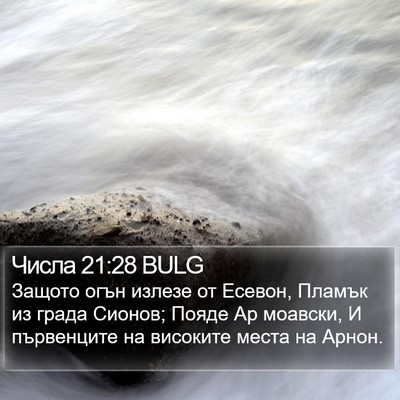 Числа 21:28 BULG Bible Verse Image