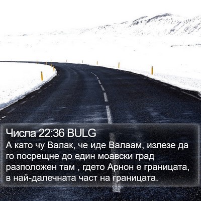 Числа 22:36 BULG Bible Verse Image