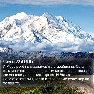 Числа 22:4 BULG Bible Verse Image