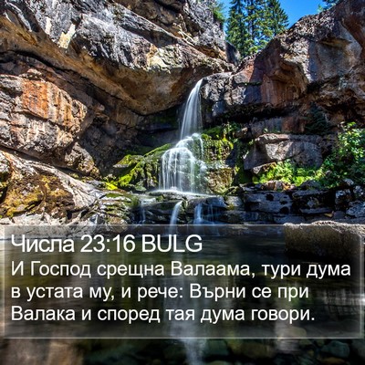 Числа 23:16 BULG Bible Verse Image