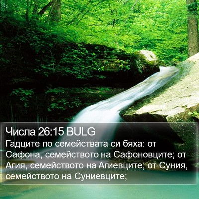 Числа 26:15 BULG Bible Verse Image