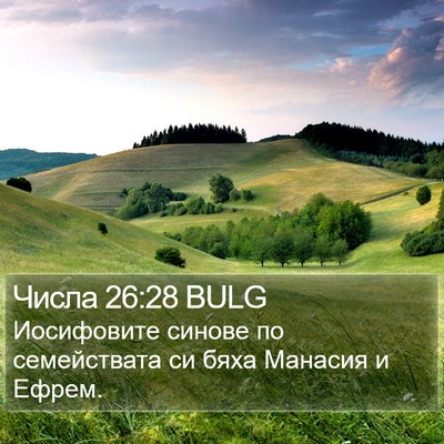 Числа 26:28 BULG Bible Verse Image