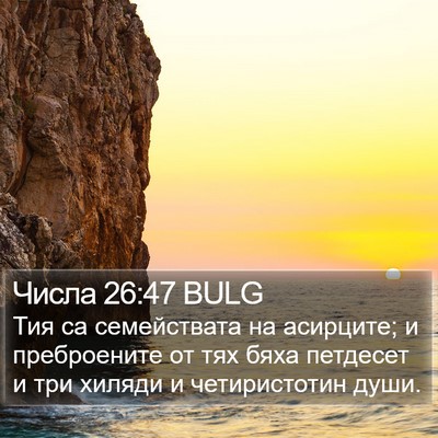 Числа 26:47 BULG Bible Verse Image