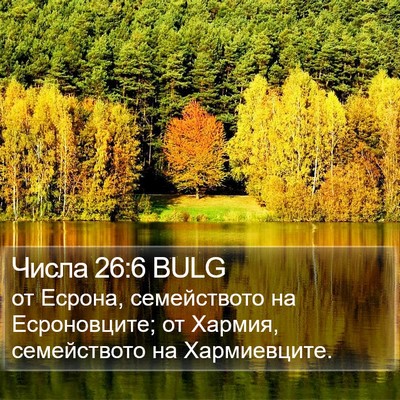 Числа 26:6 BULG Bible Verse Image