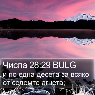 Числа 28:29 BULG Bible Verse Image