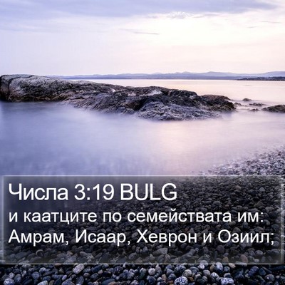 Числа 3:19 BULG Bible Verse Image