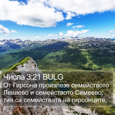 Числа 3:21 BULG Bible Verse Image