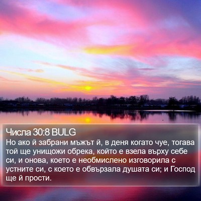 Числа 30:8 BULG Bible Verse Image