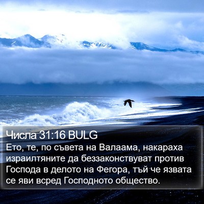 Числа 31:16 BULG Bible Verse Image