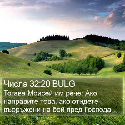 Числа 32:20 BULG Bible Verse Image