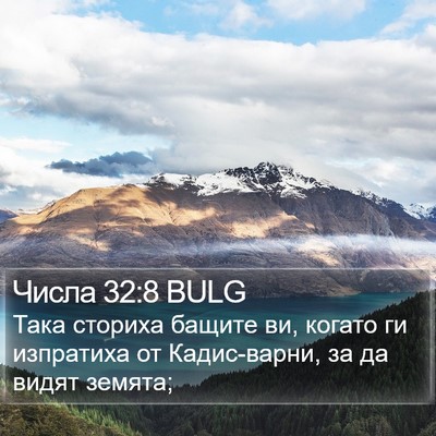 Числа 32:8 BULG Bible Verse Image