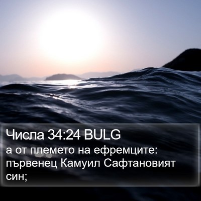 Числа 34:24 BULG Bible Verse Image