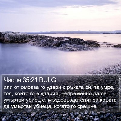 Числа 35:21 BULG Bible Verse Image