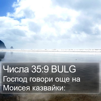Числа 35:9 BULG Bible Verse Image