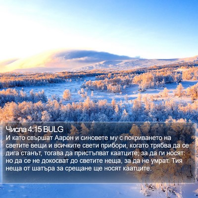 Числа 4:15 BULG Bible Verse Image