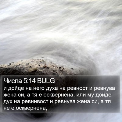 Числа 5:14 BULG Bible Verse Image
