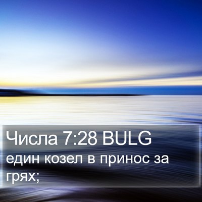 Числа 7:28 BULG Bible Verse Image