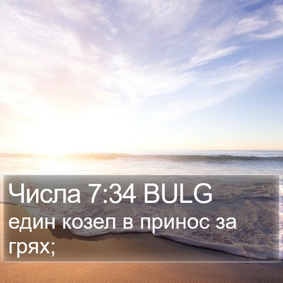 Числа 7:34 BULG Bible Verse Image