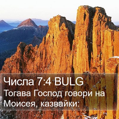 Числа 7:4 BULG Bible Verse Image