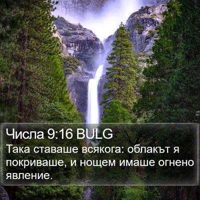 Числа 9:16 BULG Bible Verse Image