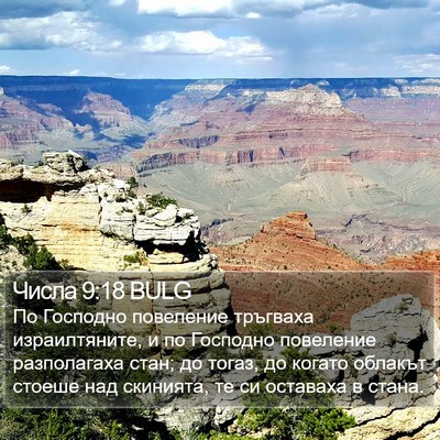 Числа 9:18 BULG Bible Verse Image