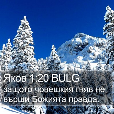 Яков 1:20 BULG Bible Verse Image