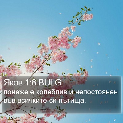 Яков 1:8 BULG Bible Verse Image