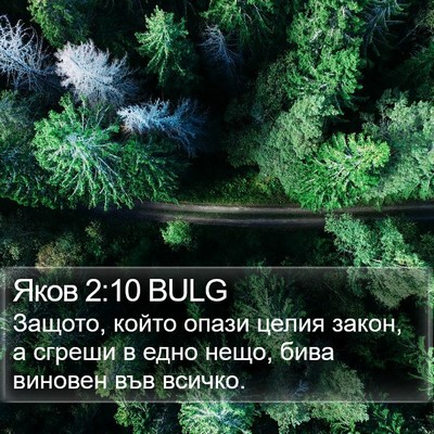 Яков 2:10 BULG Bible Verse Image