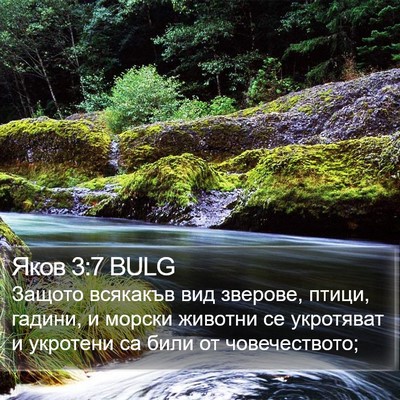 Яков 3:7 BULG Bible Verse Image