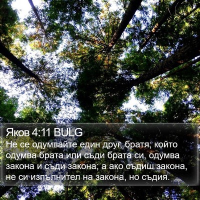 Яков 4:11 BULG Bible Verse Image