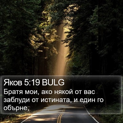 Яков 5:19 BULG Bible Verse Image