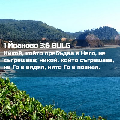 Picture 02 - 1 Йоаново 3:6 BULG - Никой, който пребъдва в - Bible Verse Picture