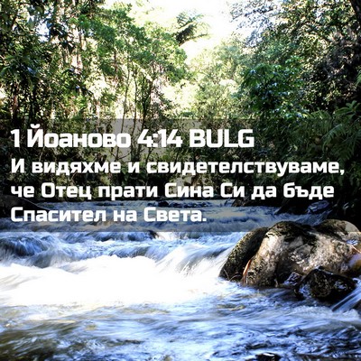 Picture 02 - 1 Йоаново 4:14 BULG - И видяхме и - Bible Verse Picture